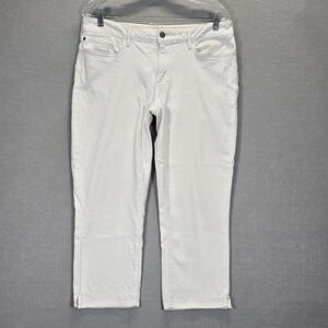 Eddie Bauer Curvy Crop Straight Jeans  Capri Size 10 Mid Rise